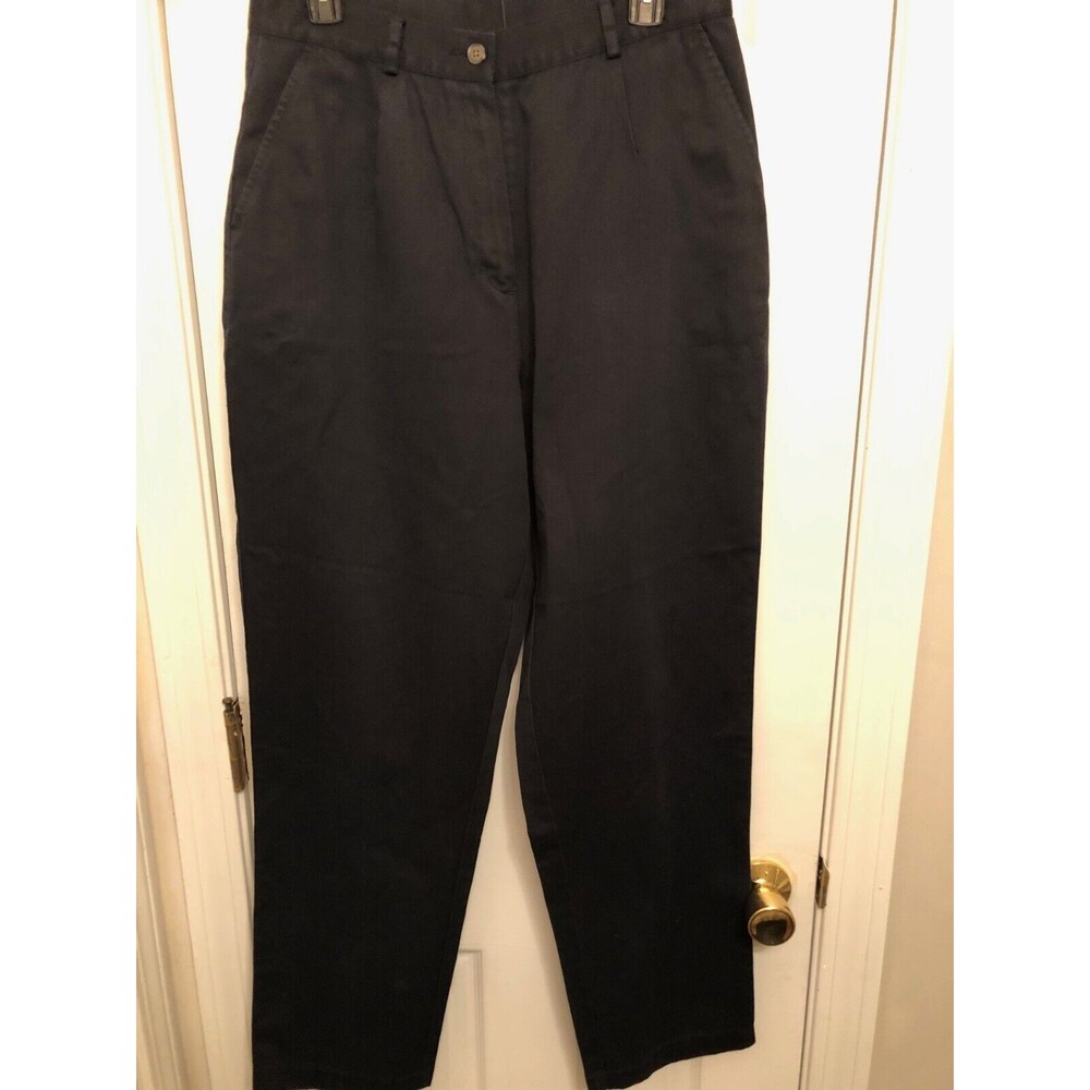 L.L. Bean Women's Cotton Pants Size 12 Black